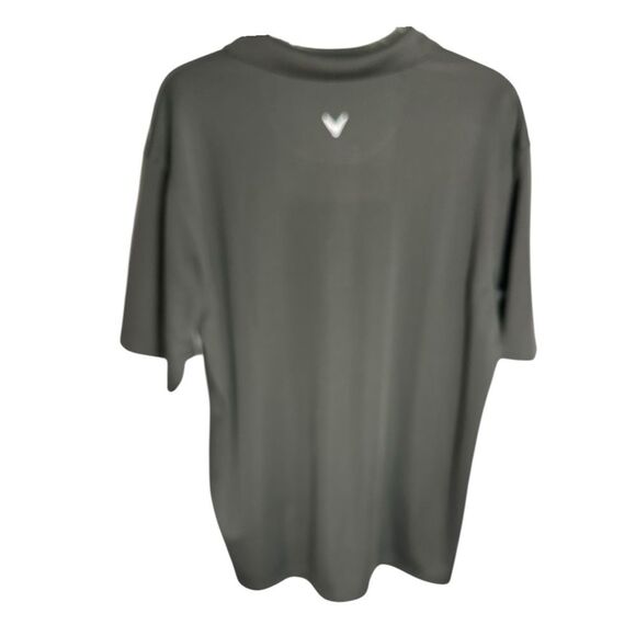 Callaway size Large Gray Golf Polo Shirt Short Sleeve. Key logo/Golfer. Sport - Picture 4 of 5